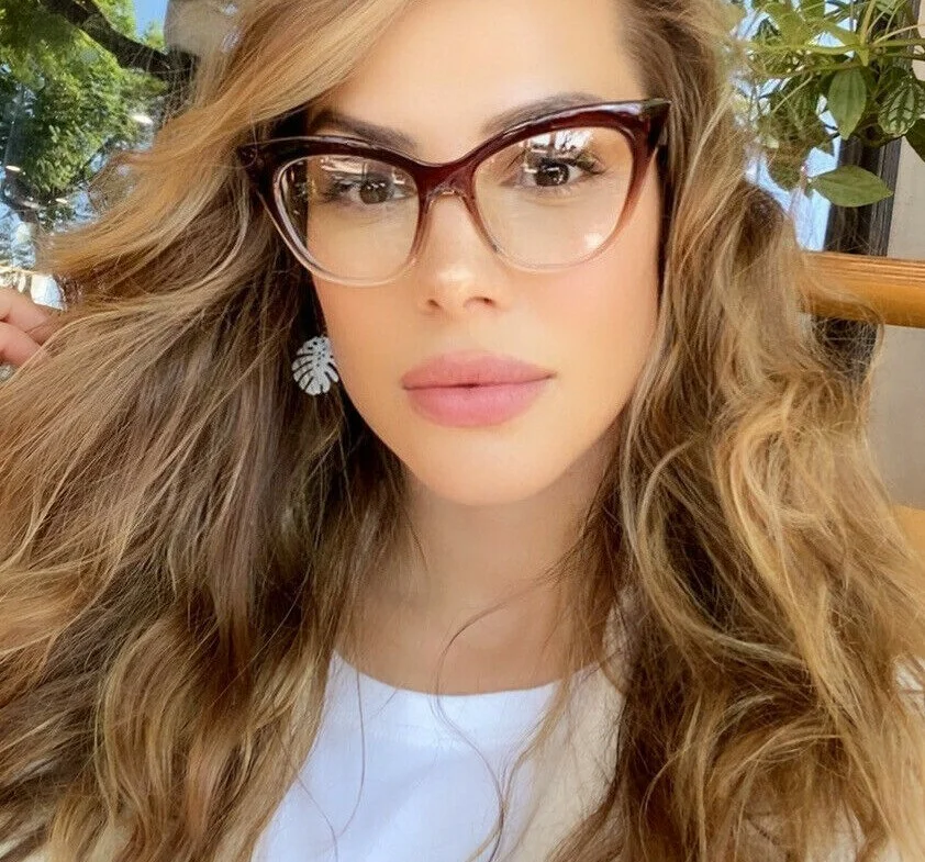 Cat Eye Eyeglasses Big KITTY Glasses Shadz Gafas Clear Blogger Insta Fashion @