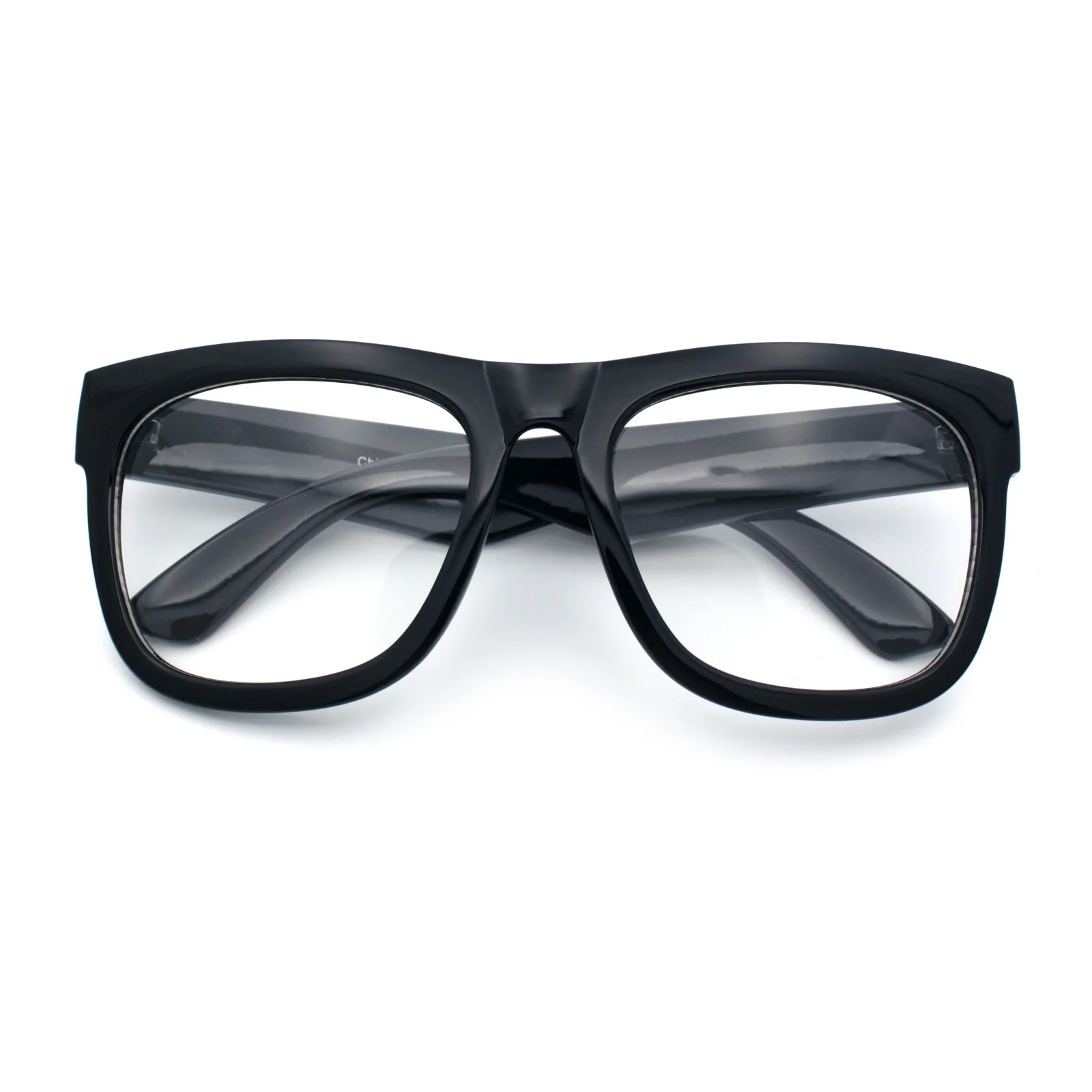 Classic Black Nerdy Thick Oversized Horn Rim Clear Lens Fashion Eyeglasses 3